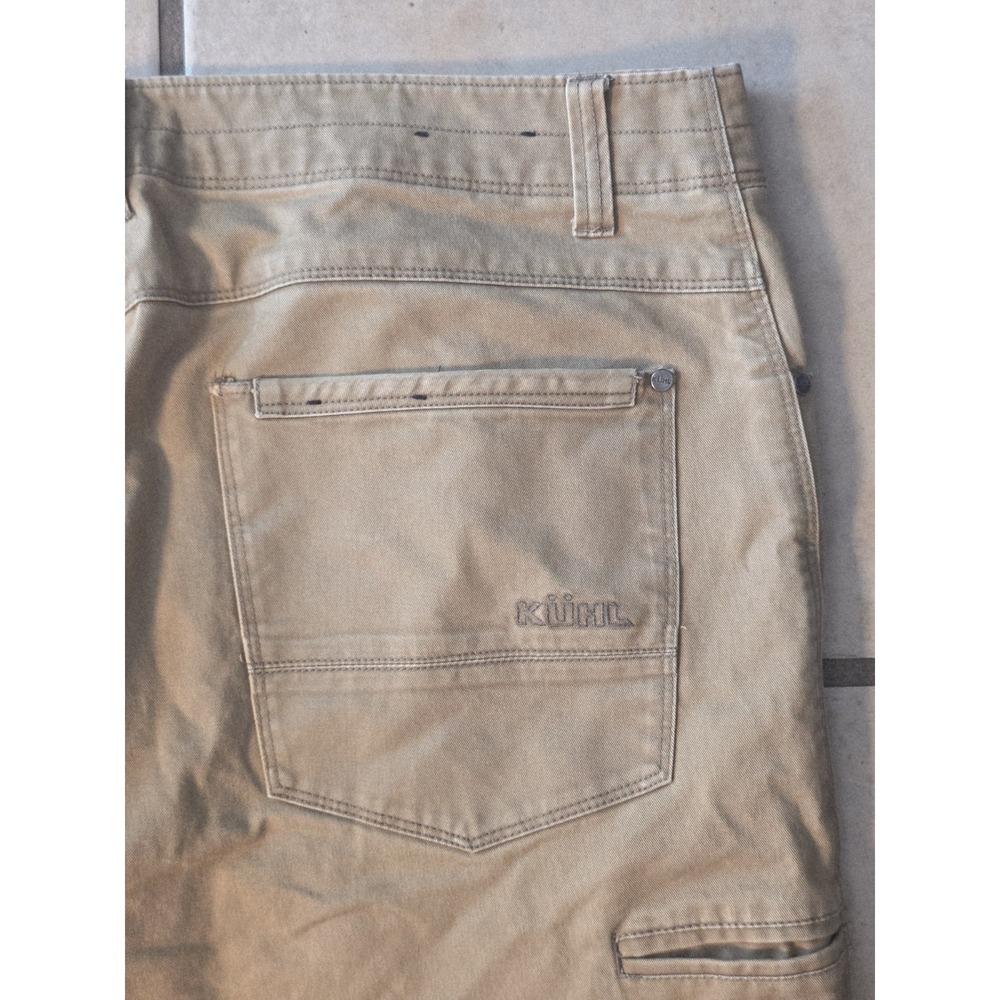 KUHL Ryder Pants Mens 38x32 Vintage Patina Dye Khaki Rugged Outdoor Workwear - Picture 12 of 14